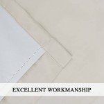 Homechoice Decor Thermal Insulated Blackout Window Curtains, 54" W x 84" L (Pair), Boho Ruched Window Treatments with 3 Rows of Butterfly Flowers, Rustic Rod Pocket Drapes for Room, Camel (LQ-30)