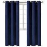 BGment Blackout Curtains 84 inches Long - Grommet Thermal Insulated Room Darkening Window Curtains for Bedroom, Set of 2 Panels (42 x 84 Inch, Navy Blue)