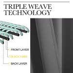 NICETOWN Thermal Insulated Grommet Blackout Curtains for Bedroom (2 Panels, W42 x L63 -Inch, Grey)