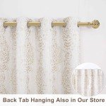 Taupe Geometric Curtains 84 Inches Long for Living Room 2 Panels 50% Blackout Window Design Moroccan Damask Patterned Neutral Contemporary Curtains for Dining Room Bedroom,Grey Tan Beige/Light Brown