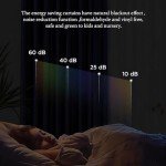 PONY DANCE Short Blackout Curtains 45 inch Long - Thermal Insulated Black Curtains for Bathroom/Kitchen/Bedroom, 42 Wide by 45 Inches Length, Black, 2 Panels