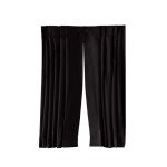 Amazon Basics Portable Blackout Curtain Shade with Suction Cups, 50" x 78", 2-Pack, Black