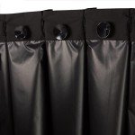 Amazon Basics Portable Blackout Curtain Shade with Suction Cups, 50" x 78", 2-Pack, Black