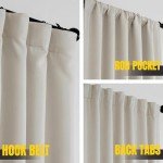 HPD Half Price Drapes Faux Linen Textured Room Darkening Curtains for Bedroom 84 Inches Long (1 Panel), 100W X 84L Extra Wide Curtains for Living Room Home Decor, Birch