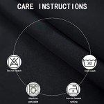 LEMOMO Blackout Curtains 52 x 84 inches Long Black Curtains Set of 2 Panels Thermal Insulated Room Darkening Curtains for Bedroom