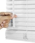 CHICOLOGY Blinds for Windows, Mini Blinds, Window Blinds, Door Blinds, Blinds & Shades, Camper Blinds, Horizontal Window Blinds, White (Commercial Grade), 45" W x 48" H
