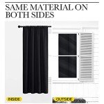 NICETOWN Halloween Short Curtains 36 inches Long, Black Out RV Bunk Panels, Kitchen Window Curtains Over Sink, Thermal Insulating Blackout Drapes/Draperies for Small Window (2 Panels, 42 inches Wide)