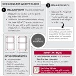 Lotus & Windoware Cordless, 2 Inch Faux Wood Blind, 34" Wide x 60" Long, Window Blinds, Blinds & Shades, Blinds for Indoor Windows, Embossed, Bright White