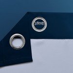 Yakamok Blue and Greyish White Ombre Curtains, Room Darkening Gradient Color Curtains for Bedroom, Light Blocking Thermal Insulated Window Drapes for Living Room(2 Panels, 52x84 Inch)