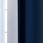 Yakamok Blue and Greyish White Ombre Curtains, Room Darkening Gradient Color Curtains for Bedroom, Light Blocking Thermal Insulated Window Drapes for Living Room(2 Panels, 52x84 Inch)