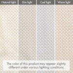 Madison Park Galen Cordless Roman Shades - Fabric Privacy Single Panel Darkening, Energy Efficient, Thermal Insulated Window Blind Treatment, for Bedroom, Living Room Decor, 35" x 64", Ivory