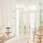 FMFUNCTEX Linen Sheer Curtains for Bedroom, Beige Curtains 84 inches Long for Living Room, Natural Flax Blend Window Draperies for Farmhouse Curtains, Rod Pocket 2 Panels