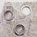 Taupe Geometric Curtains 84 Inches Long for Living Room 2 Panels 50% Blackout Window Design Moroccan Damask Patterned Neutral Contemporary Curtains for Dining Room Bedroom,Grey Tan Beige/Light Brown