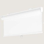 CALYX INTERIORS Blackout Roller Shades, Thermal Insulating Blinds, Cordless, 22.5" W x 48" H, White