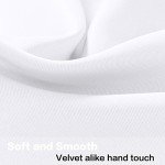 H.VERSAILTEX 2 Panels White Valance for Windows, Natural Blackout Kitchen Curtains Valances for Small Windows/Living Room/Bedroom/Bathroom Rod Pocket 52" W x 18" L, Pure White，2 Packs