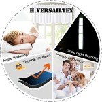 H.VERSAILTEX 2 Panels White Valance for Windows, Natural Blackout Kitchen Curtains Valances for Small Windows/Living Room/Bedroom/Bathroom Rod Pocket 52" W x 18" L, Pure White，2 Packs