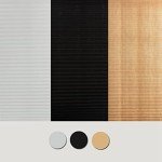 JstDoit Vertical Pleated Temporary Blinds No Drilling Self Adhesive Easy to Install Fits Blinds Window Roller for Bathroom Kitchen Living Room Office (White), 60*150cm