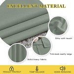 NICETOWN Blackout Sage Green Curtains 84 inch Length 2 Panels Set - Chic Thermal Insulated Grommet Room Darkening Window Drapes for Bedroom/Living Room, W52 x L84