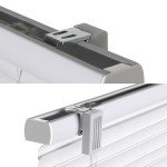 DEZ FURNISHINGS Cordless No Tools 1" Magnet Mini Blinds for Metal Doors, Room Darkening, 25" W x 42" H, Pearl White
