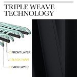 NICETOWN Halloween Pitch Black Solid Thermal Insulated Grommet Blackout Curtains/Drapes for Bedroom Window (2 Panels, 42 inches Wide by 63 inches Long, Black)
