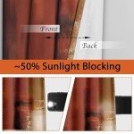 Asuexpect Burnt Orange Curtains 2 Panels Abstract Rust Curtain Room Darkening Grommet Window Treatments Modern Decorative for Bedroom Living Room, 52x96 Inches