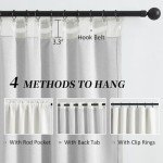 KEQIAOSUOCAI Living Room Curtains for Large Windows Modern Farmhouse Patio Sliding Door Curtains for Bedroom 2 Panels, Back Tab Pinch Pleated Blackout Drapes 72 Inch Wide by 96 Inch Long,Ivory