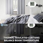 BGment Room Darkening Curtains 63 Inches Long - Grommet Thermal Insulated Drapes Window Treatment Curtains for Bedroom, 2 Panels, 42 x 63 Inch, Light Grey