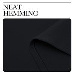 NICETOWN Halloween Thermal Insulated Black Blackout Curtains/Drapes 84 inches Length 2 Panels Set for Living Room, 42 inches Wide, Privacy Sound Reducing Room Darkening Draperies Window Treatment