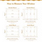 Radiance Cordless Bamboo Roman Shades for Windows - Flatstick Bamboo Blinds for Semi-Private Light Control - Easy to Lift & Fold Up Window Shades - Cocoa - 29 in. W x 64 in. L - (2216304E)