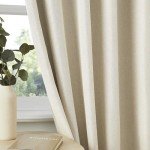 DUALIFE Natural Pleated Blackout Curtains 96 Inch Long 2 Panels,Luxury Full Black Out Living Room Drapes for Track System with Hooks,Thermal Boho Viral Linen Curtains 40 Wide,Cream Beige