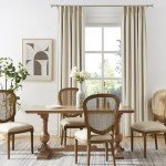 DUALIFE Natural Pleated Blackout Curtains 96 Inch Long 2 Panels,Luxury Full Black Out Living Room Drapes for Track System with Hooks,Thermal Boho Viral Linen Curtains 40 Wide,Cream Beige