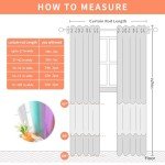 XiDi Curtains for Girls Bedroom Decor, Rainbow Blackout Curtains for Kids Room Decor, Purple for Little Girl Room, Unicorn Wall Decals Pink Curtains Green, 63 Inches Long 34 Wide 1 Panel