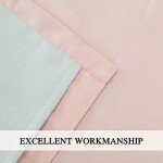 Homechoice Decor Thermal Insulated Blackout Window Curtains, 54" W x 84" L x 2 Panels, Boho Ruched Window Treatments with 3 Rows of Butterfly Flowers, Rustic Rod Pocket Drapes, Peach Pink (LQ-30)