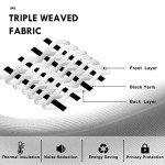 DWCN Blackout Curtains – Thermal Insulated, Energy Saving & Noise Reducing Bedroom and Living Room Curtains, Dusty Blue, W 42x L 63 Inch, Set of 2 Rod Pocket Curtain Panels