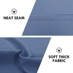 DWCN Blackout Curtains – Thermal Insulated, Energy Saving & Noise Reducing Bedroom and Living Room Curtains, Dusty Blue, W 42x L 63 Inch, Set of 2 Rod Pocket Curtain Panels