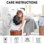 DWCN Blackout Curtains – Thermal Insulated, Energy Saving & Noise Reducing Bedroom and Living Room Curtains, Dusty Blue, W 42x L 63 Inch, Set of 2 Rod Pocket Curtain Panels