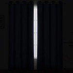 LEMOMO Navy Blue Blackout Curtains 52 x 84 inch/Set of 2 Curtain Panels Room Darkening Bedroom Curtains