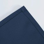 LEMOMO Navy Blue Blackout Curtains 52 x 84 inch/Set of 2 Curtain Panels Room Darkening Bedroom Curtains