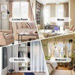 MYSKY HOME Pink Curtains for Living Room 84 Inches Long Pom Pom White Sheer Curtains for Girls Room Nursery Curtains Double Layer for Toddler Bedroom Grommet Room Darkening Window Panels 52 x 84 Inch