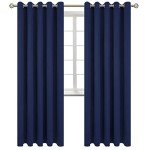 BGment Blackout Curtains for Bedroom - Grommet Thermal Insulated Room Darkening Curtains for Living Room, Set of 2 Panels (70 x 84 Inch, Navy Blue)