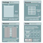 BGment Blackout Curtains for Bedroom - Grommet Thermal Insulated Room Darkening Curtains for Living Room, Set of 2 Panels (70 x 84 Inch, Navy Blue)