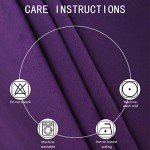 LEMOMO Purple Blackout Curtains 52 x 84 Inch Length/Set of 2 Curtain Panels/Thermal Insulated Room Darkening Curtains for Bedroom