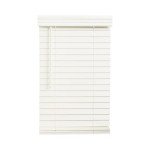 LOTUS & WINDOWARE 2-inch Faux Wood Blind 10" Wide x 72" Long,(Soft White-Antique White),Smooth, Room Darkening, Horizontal Blinds for Living Room, Bedroom, Interior Door Windows