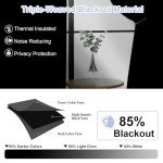 Simplebrand Ava Sage Green Blackout Curtains for Bedroom 84 Inch Length 2 Panels Set, Solid Thermal Insulated Privacy Living Room Window Treatment Curtains Blackout Drapes, W40 x L84 Inch, Sage Green