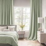 MIULEE Back Tab Sage Green Curtains 84 Inch Length 2 Panels Set for Living Room Bedroom, Rod Pocket/Pinch Pleated Light Blocking Thermal Insulated Room Darkening Blackout Curtains 84 Inches Long