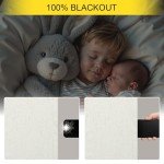 100% Blackout Curtains 84 Inch Length 2 Panels Set Neutral Boho Linen Farmhouse for Bedroom Windows Living Room Darkening Thermal Insulated Drapes Natural Cream Ivory 7ft Long Back Tab Pleated Pocket