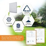 Persilux Custom Blackout Cellular Window Shades Cordless Blinds Honeycomb Blinds for Windows (White 23"W x48"H) Window Shades for Home, Room Darkening Cellular Door Blinds for Kitchen Easy to Install