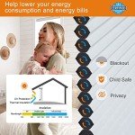 Persilux Custom Blackout Cellular Window Shades Cordless Blinds Honeycomb Blinds for Windows (White 23"W x48"H) Window Shades for Home, Room Darkening Cellular Door Blinds for Kitchen Easy to Install