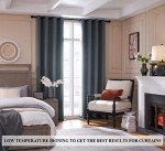 Rutterllow Total Blackout 340 GSM Curtains 2 Panels, Full Shade 84 Inches Long Complete Drapes for Living Room, Dark Grey Thermal Insulated Bedroom Window Treatment Drapes (Gray, 52 x 84 inch)