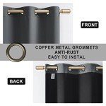 Rutterllow Total Blackout 340 GSM Curtains 2 Panels, Full Shade 84 Inches Long Complete Drapes for Living Room, Dark Grey Thermal Insulated Bedroom Window Treatment Drapes (Gray, 52 x 84 inch)